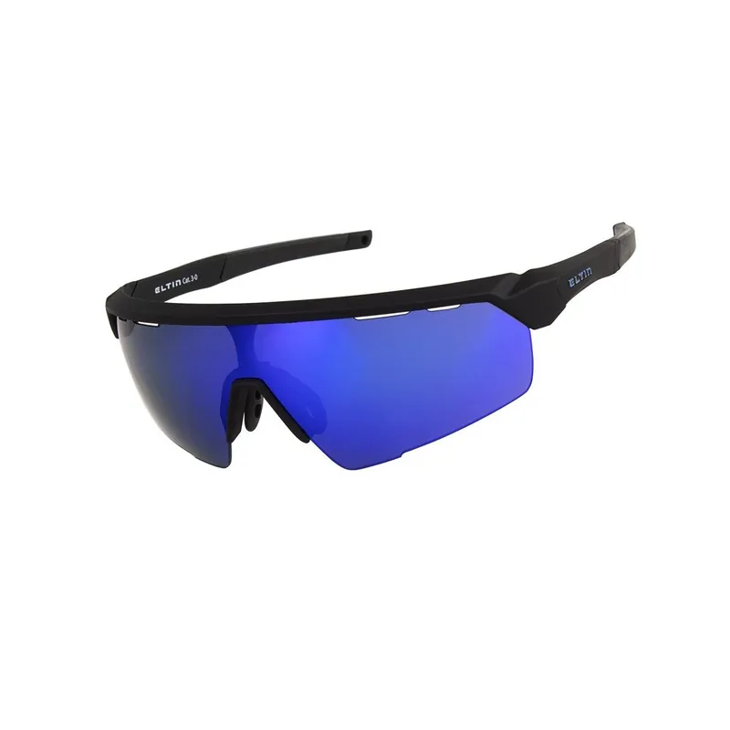 Gafas mtb Eltin Killer negro mate/azul espejo