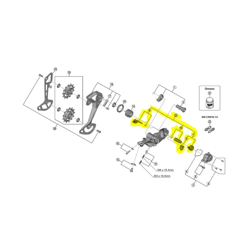 Estabilizador Shadow plus cambio Shimano RD-M6100, M7100, M8100, M9100