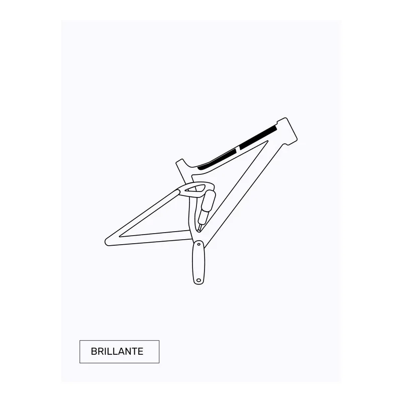 Vinilo protector Restless bike tubo superior transparente Brillante