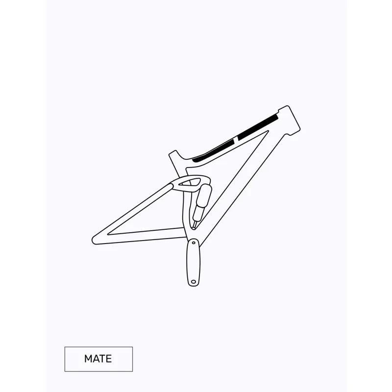 Vinilo protector Restless bike tubo superior transparente Mate