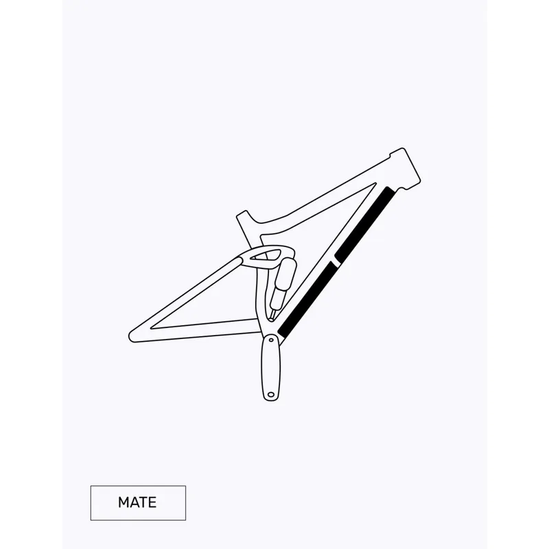 Vinilo protector Restless Bike tubo inferior transparente Mate