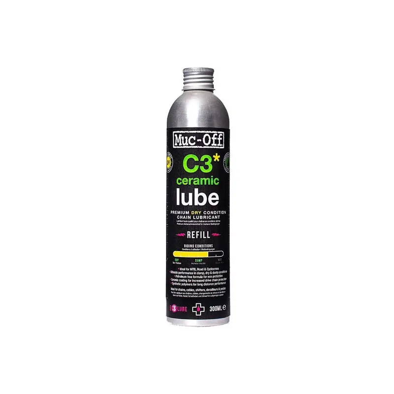 Lubricante Refill Muc-Off bio cerámico C3 para seco 300ml