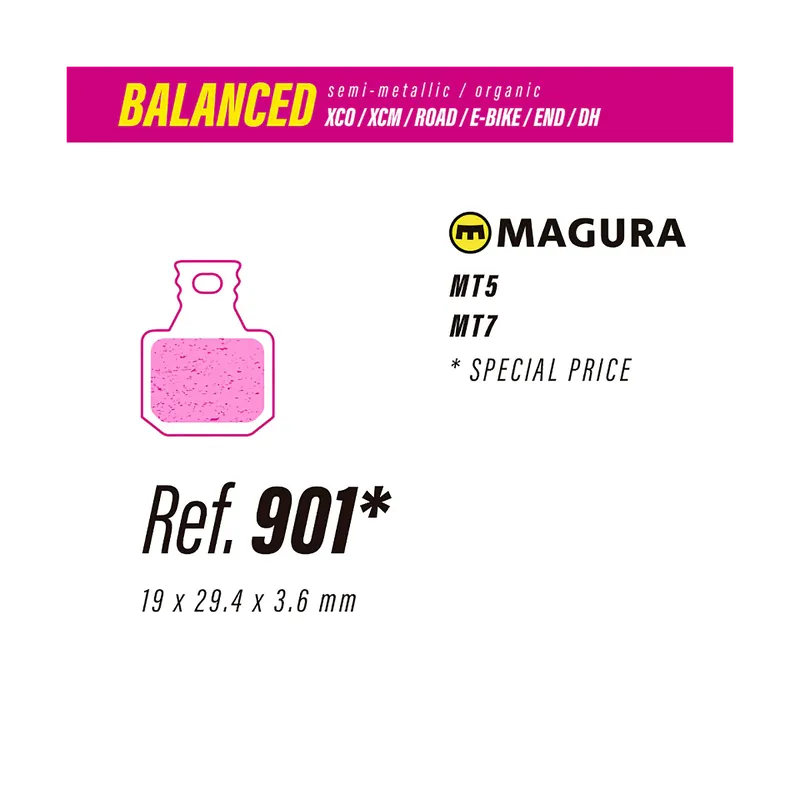 Pastillas de freno Less Balanced Magura MT5 y MT7