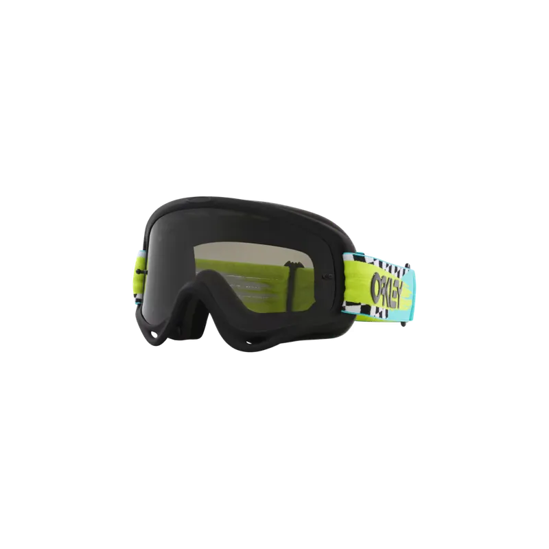 Máscara Oakley O-FRAME MX Teal Checks lente ahumada
