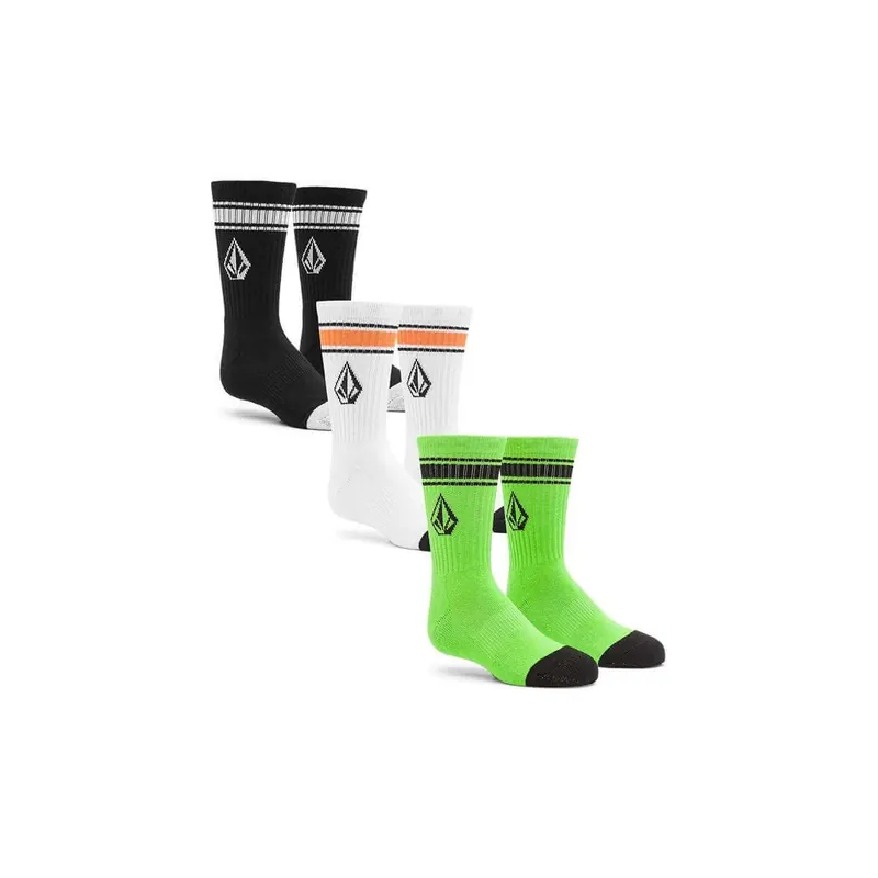 Pack de 3 Calcetines Volcom Full Stone para Niños