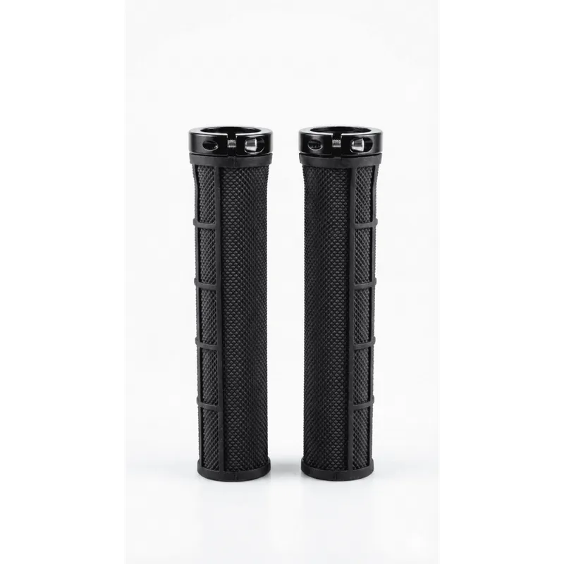 Puños Mtb T3R con arandela con tornillo y tapones negros
