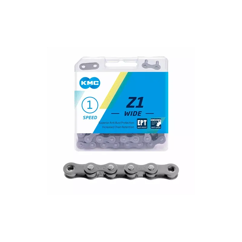 Cadena KMC S1 RB 1/2x1/8 Plata 112 Eslabones