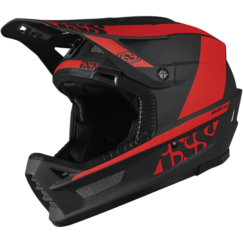 Casco descenso IXS Xult DH Helmet rojo y negro