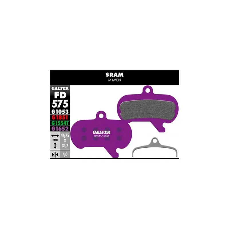 Pastillas de Freno Galfer E-bike Frenos SRAM Maven - FD575G1652