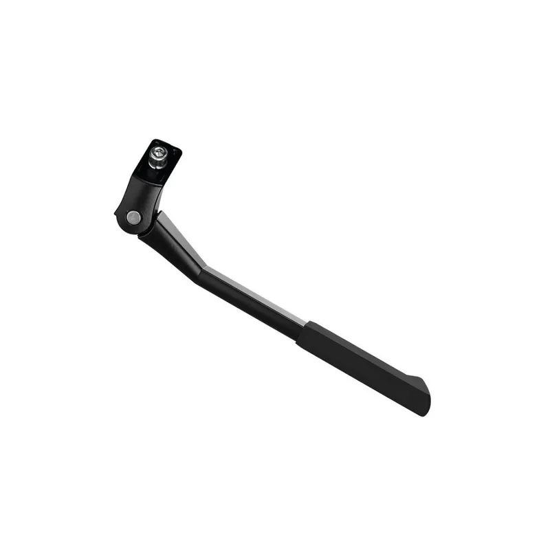Caballete lateral de aluminio regulable color negro 24-28"