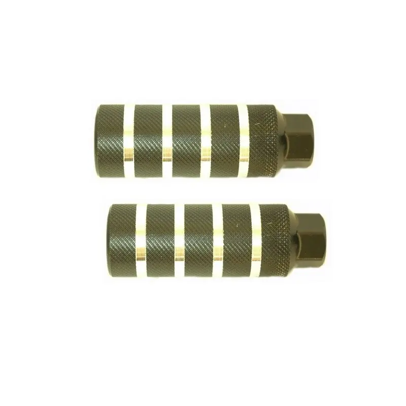 POSAPIES ALUMINIO NEGRO/PLATA ROSCA M-14,38X110MM