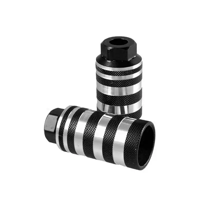 POSAPIES DE ALUMINIO EN NEGRO,50X110MM