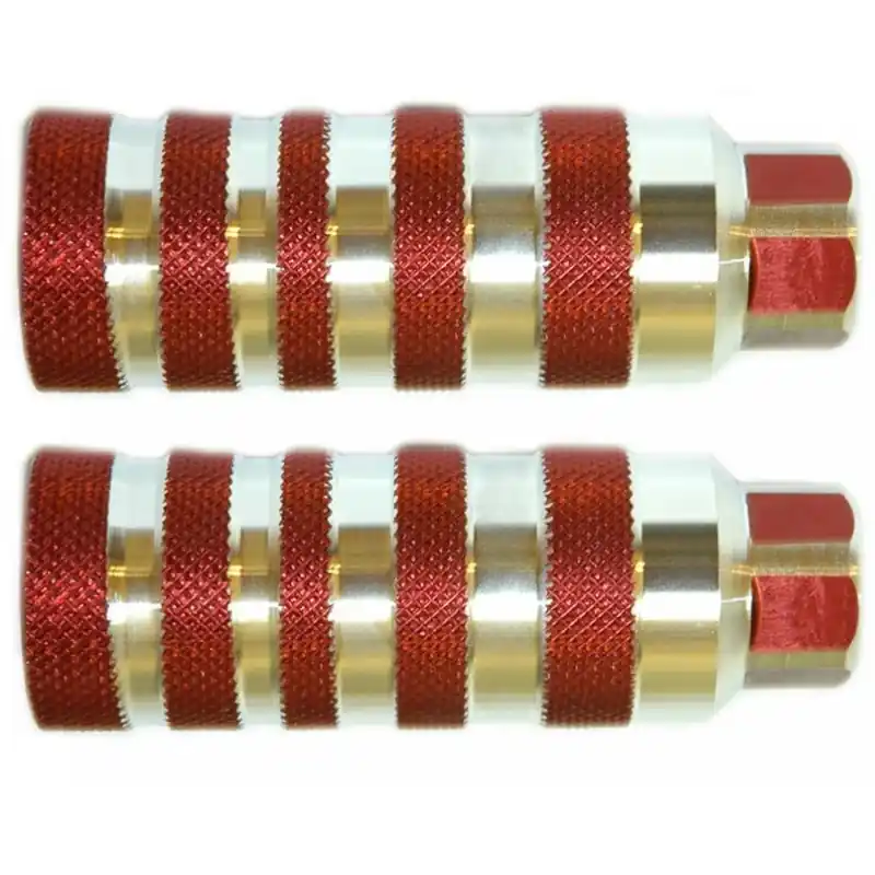 PAR POSAPIES 38MMX110,ROJO/PLATA