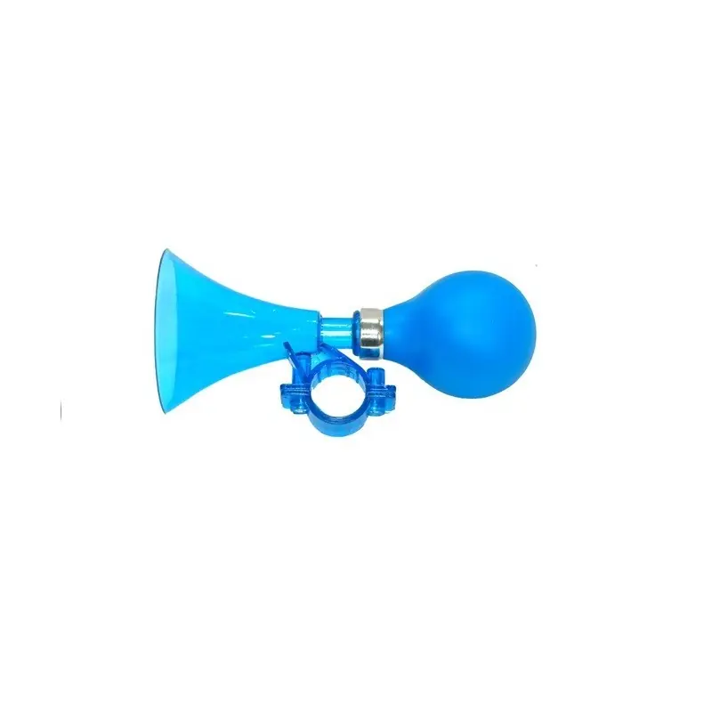 BOCINA PLASTICO TRANSPARENTE EN AZUL