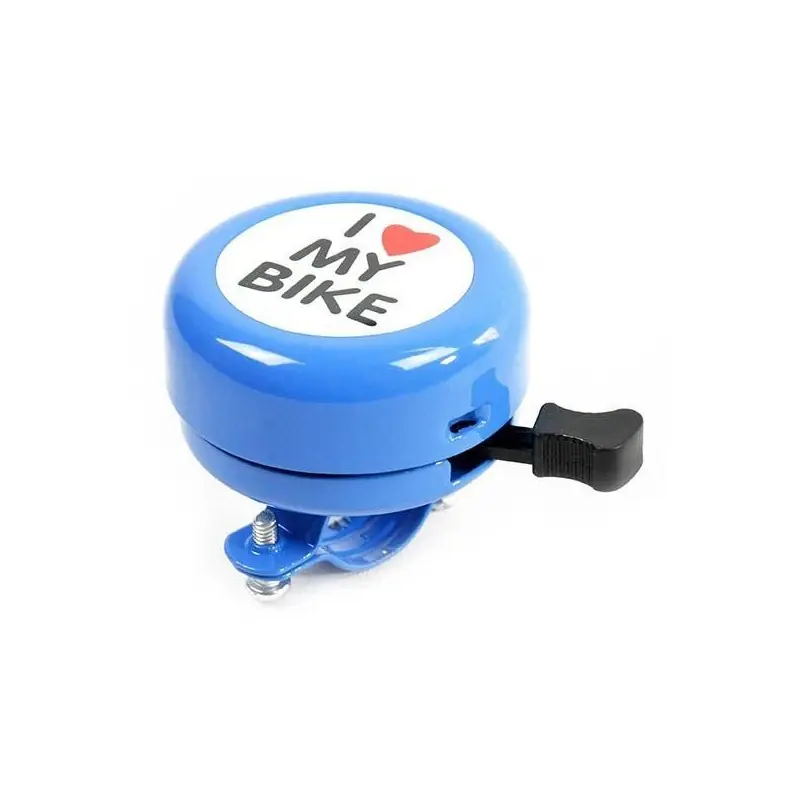 TIMBRE METALICO,RIM-RIM,AZUL/PINTADO CON DIBUJOS