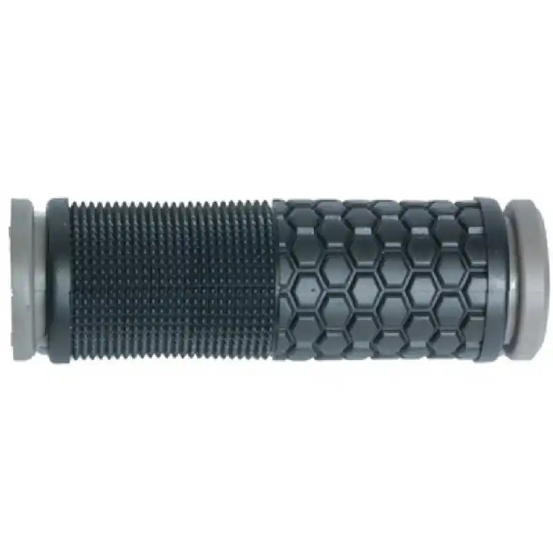PAR PUÑOS GRIS/NEGRO LARGO 130 MM