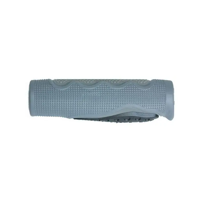 PAR PUÑOS MANILLAR GRIS/NEGRO DE LARGO 130MM