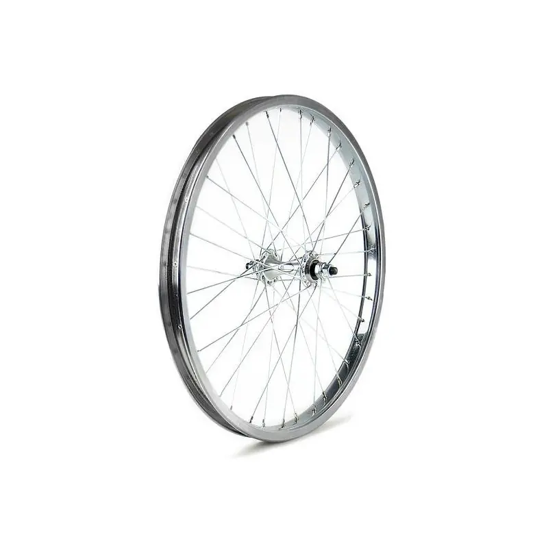 RUEDA 20" BMX DELTANTERA FREE-100 36H BUJE ALUMINIO EN PLATA