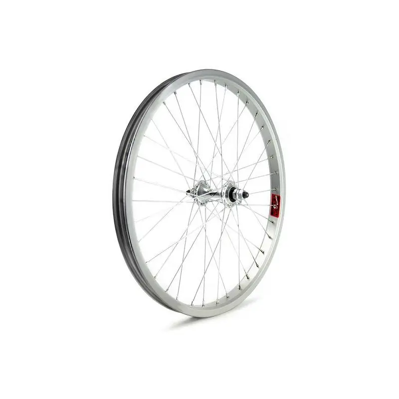 RUEDA TRASERA BMX-729 BUJE ALUMINIO EN PLATA