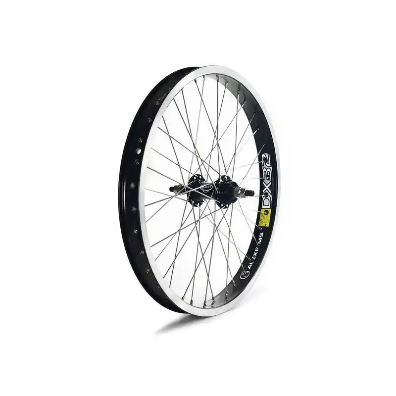 RUEDA TRASERA DE TRIAL 19", 36 RADIOS EN NEGRO