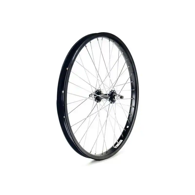 RUEDA DELANTERA DE BMX DE ACERO EN NEGRO