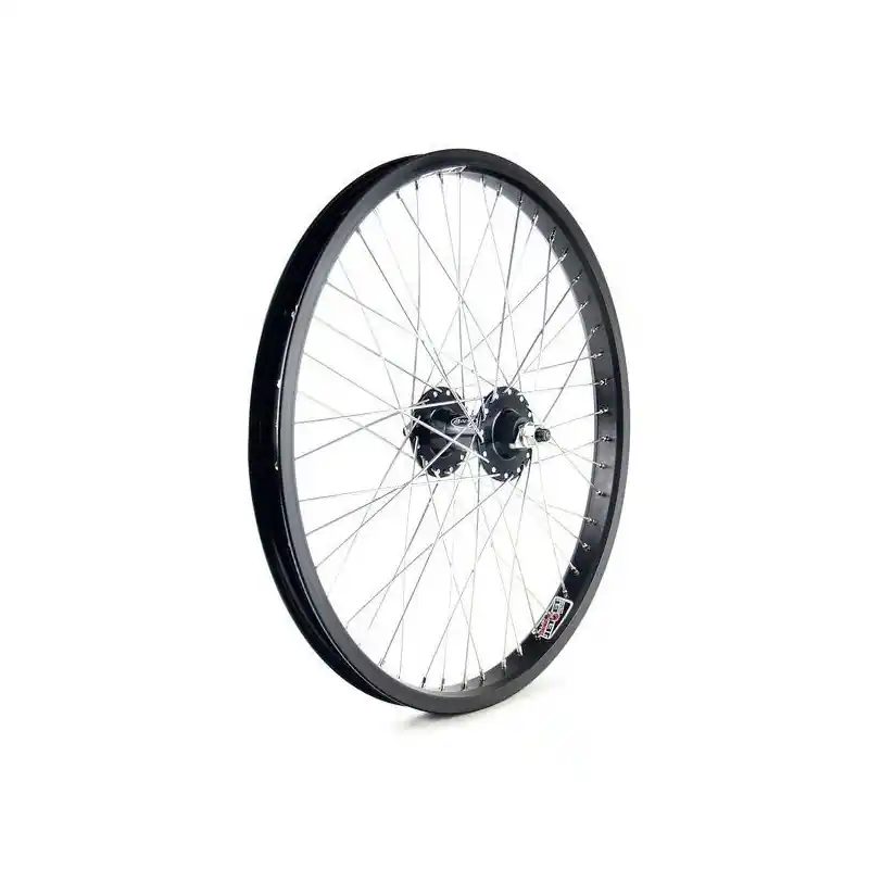 RUEDA DELANTERA DE FREE, 48 RADIOS, NEGRO