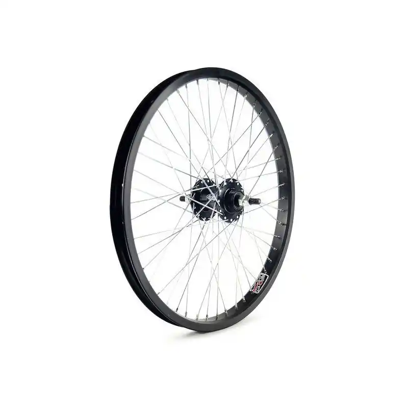 RUEDA TRASERA DE FREE, 48 RADIOS, EN NEGRO