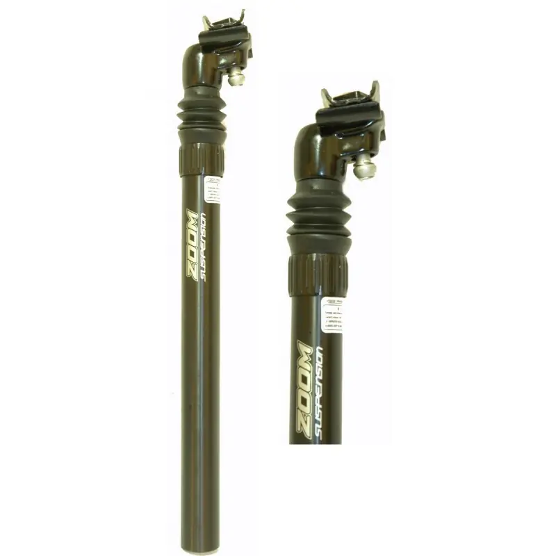 TIJA SUSPENSION "ZOOM"ALUMINIO DE 27.2MM L:350MM NEGRO