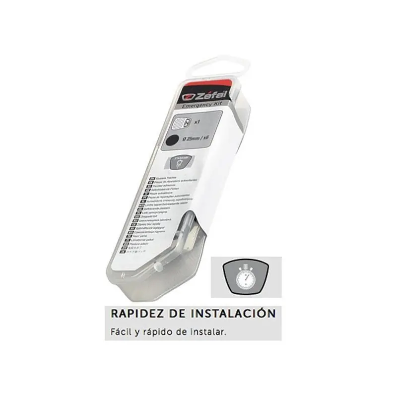 KIT PARCHES RAPIDOS ZEFAL SIN DISOLUCION 25MM X 6