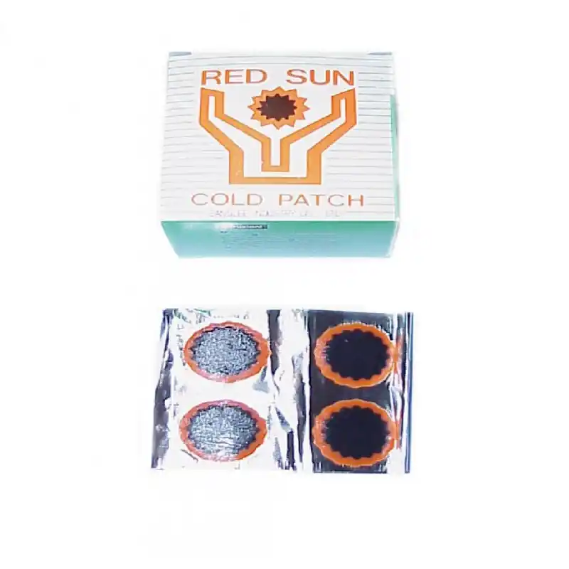 CAJA PARCHES "RED SUN" DE 25MM (100 PIEZAS)
