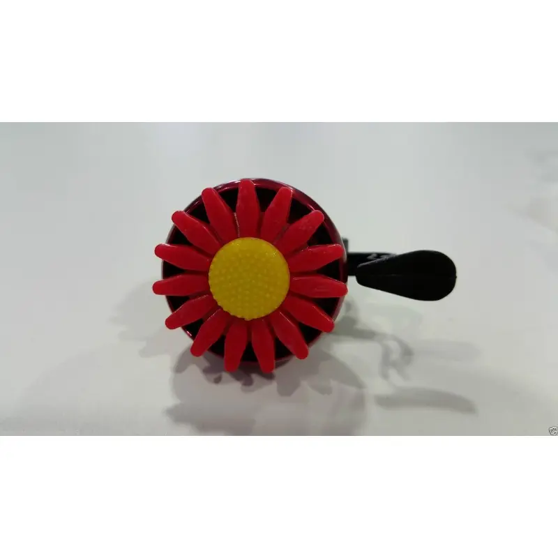 TIMBRE GOLPE PARA BICICLETA FLOR ROJA