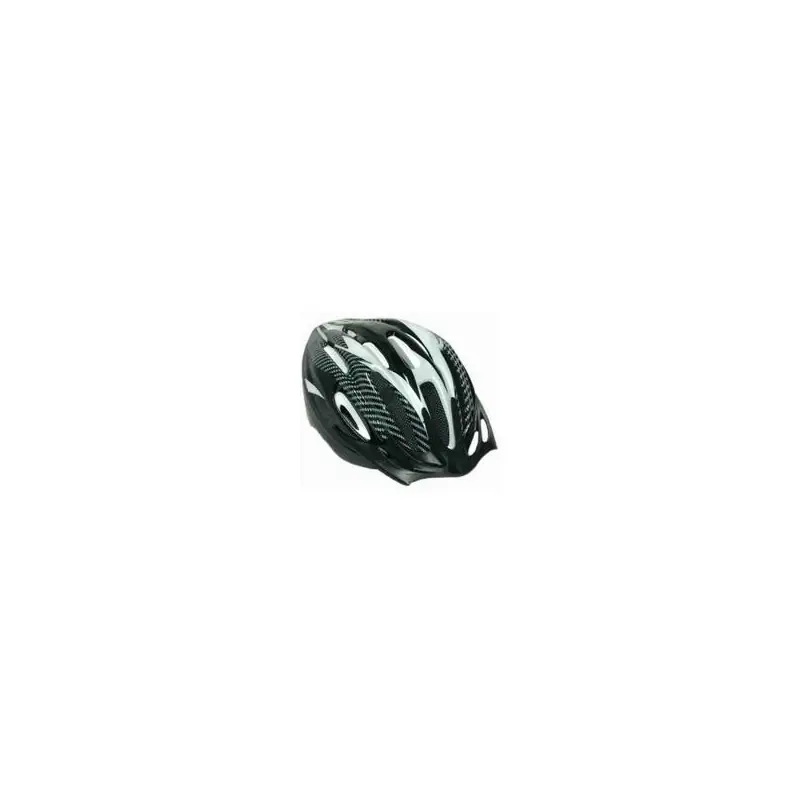 CASCO NEGRO/BLANCO/CARBONO MODELO MQ12