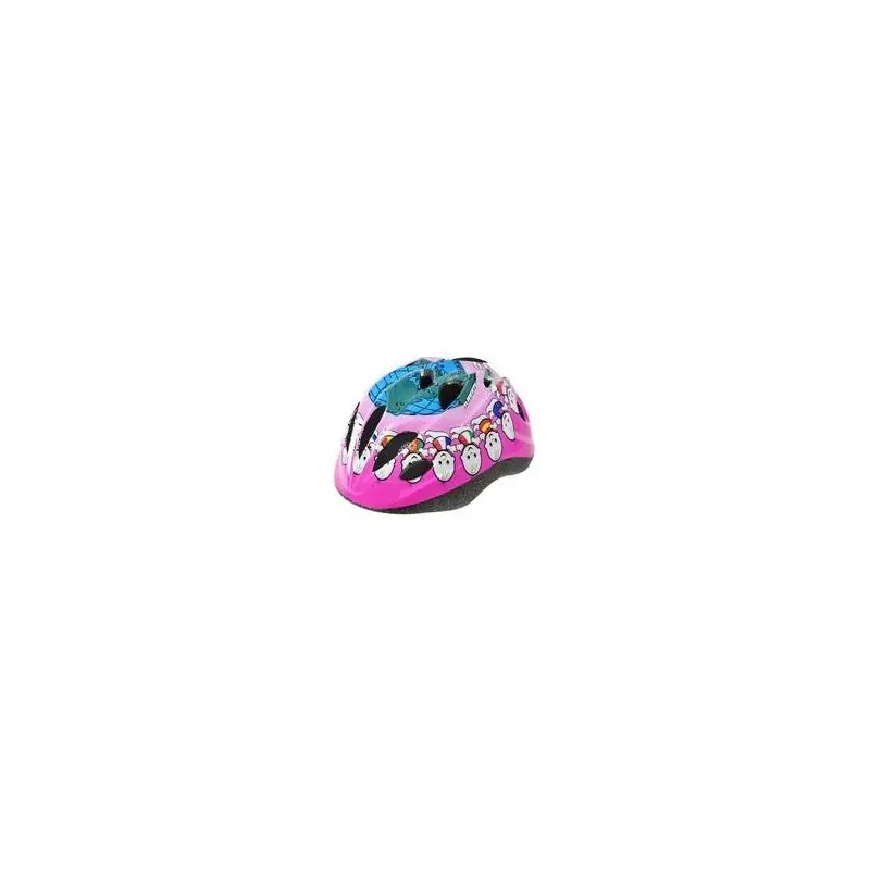 CASCO INFANTIL ROSA CON DIBUJOS