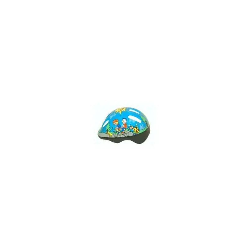 CASCO INFANTIL AZUL CON DIBUJOS (MV6-02-027)