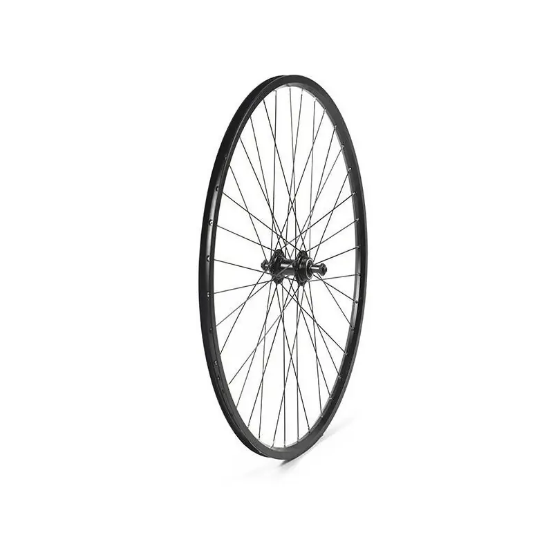RUEDA TRASERA 27,5 CON PERFIL 25MM NEGRA, PIÑON ROSCA, 36H C/CIERRE PARA V-BRAKE