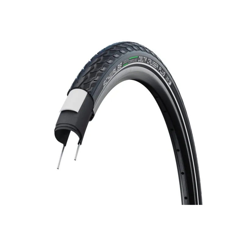 Cubierta Schwalbe Delta Cruiser Plus 28 PunctureGuard Green Compound