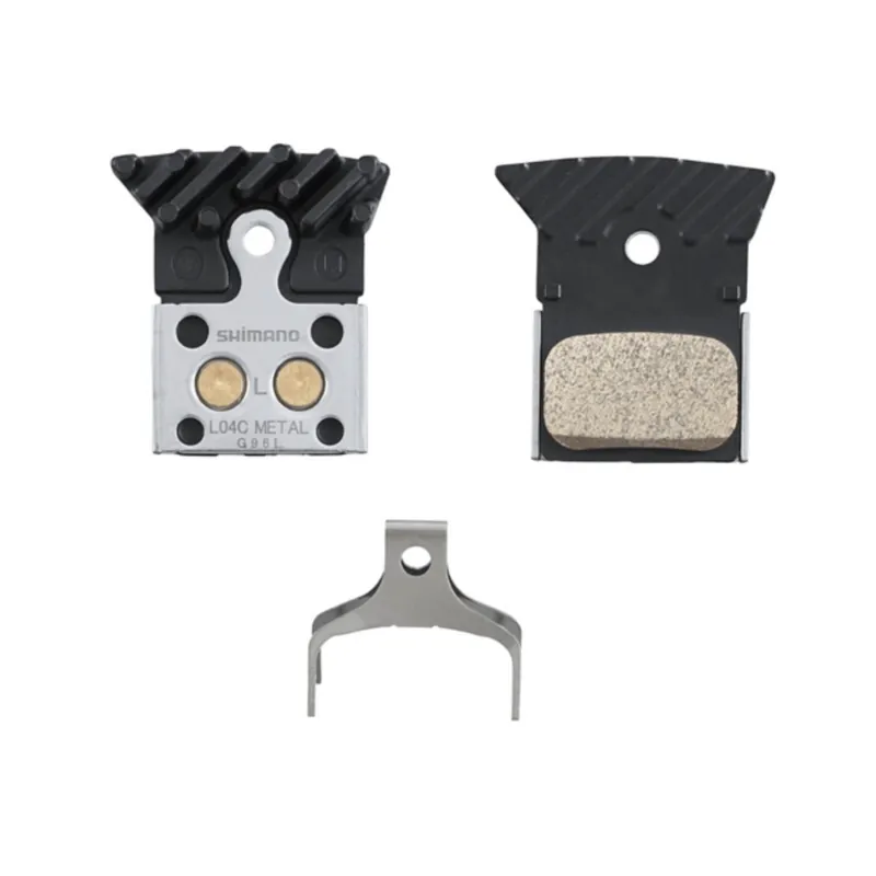 Pastillas Shimano BP-L04C-MF Metalicas Con Aletas
