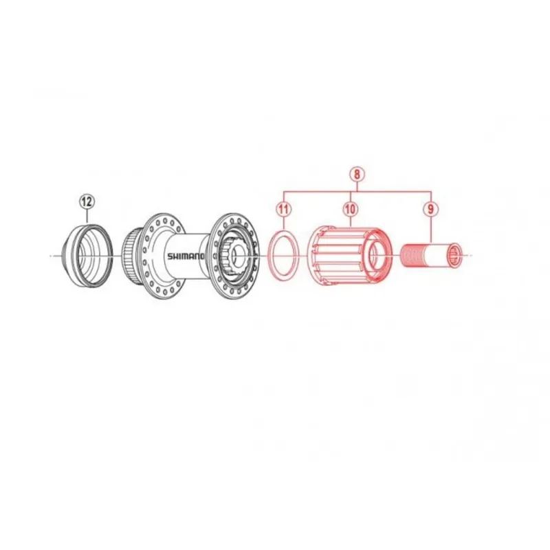 Núcleo Shimano Completo FH-RM66