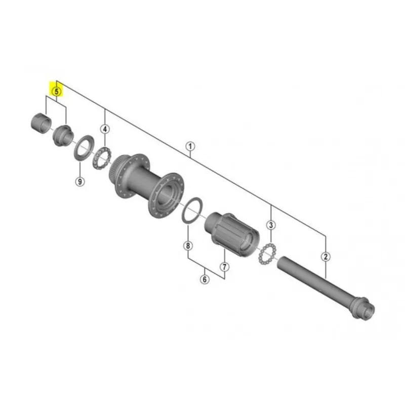 Cono+Guardapolvos Shimano Izq. FH-RS470