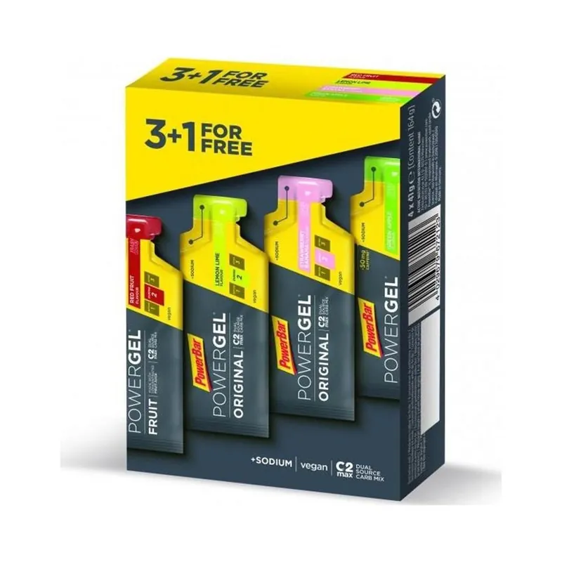Gel Powerbar Multipack 4 Geles Energeticos (3+1 gratis)