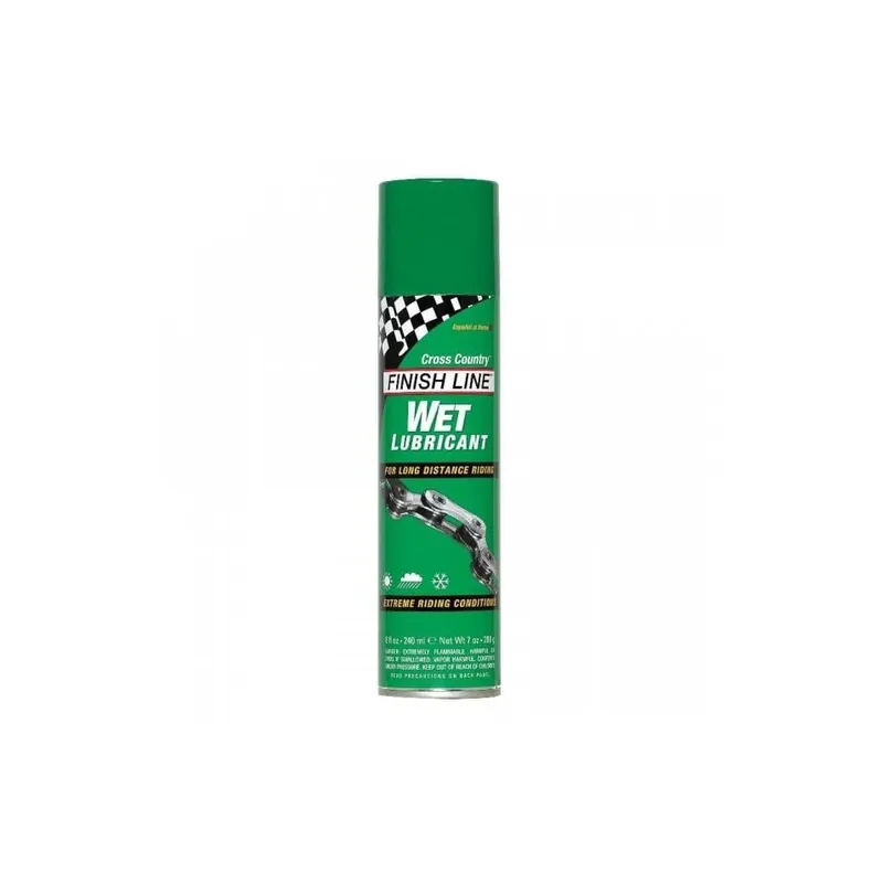Lubricante Finish Line Cross Country Wet Aerosol 8oz