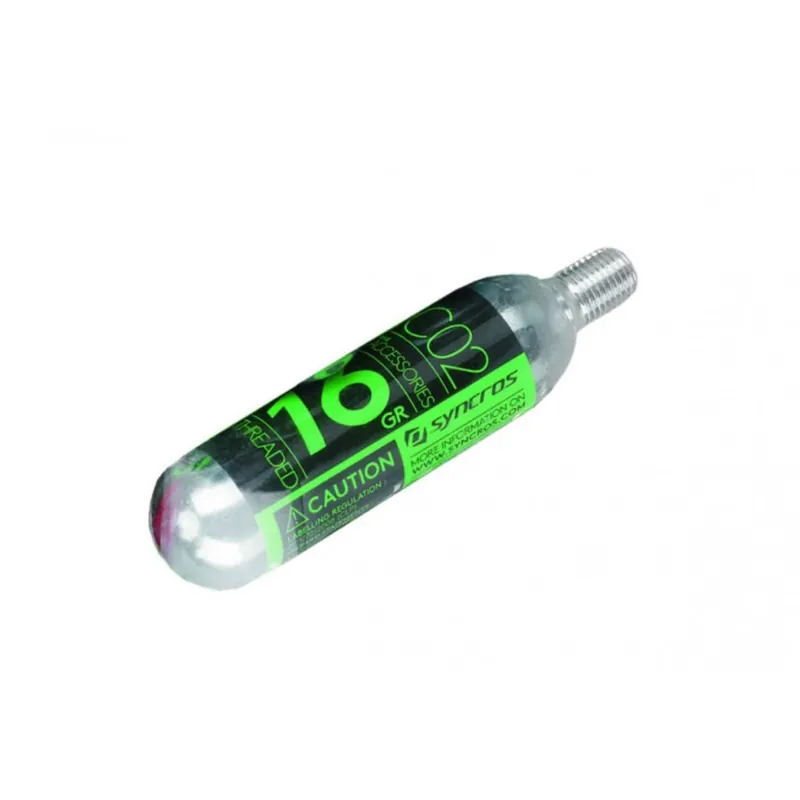 Cartucho Co2 Syncros 25G Threaded Cardridge 10Pc Pak Silver