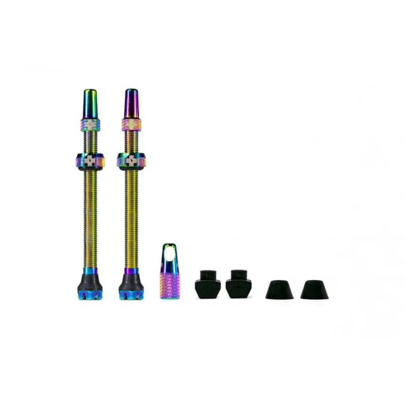 Juego Valvulas Muc-Off V2 Tubeless Arcoiris 80mm