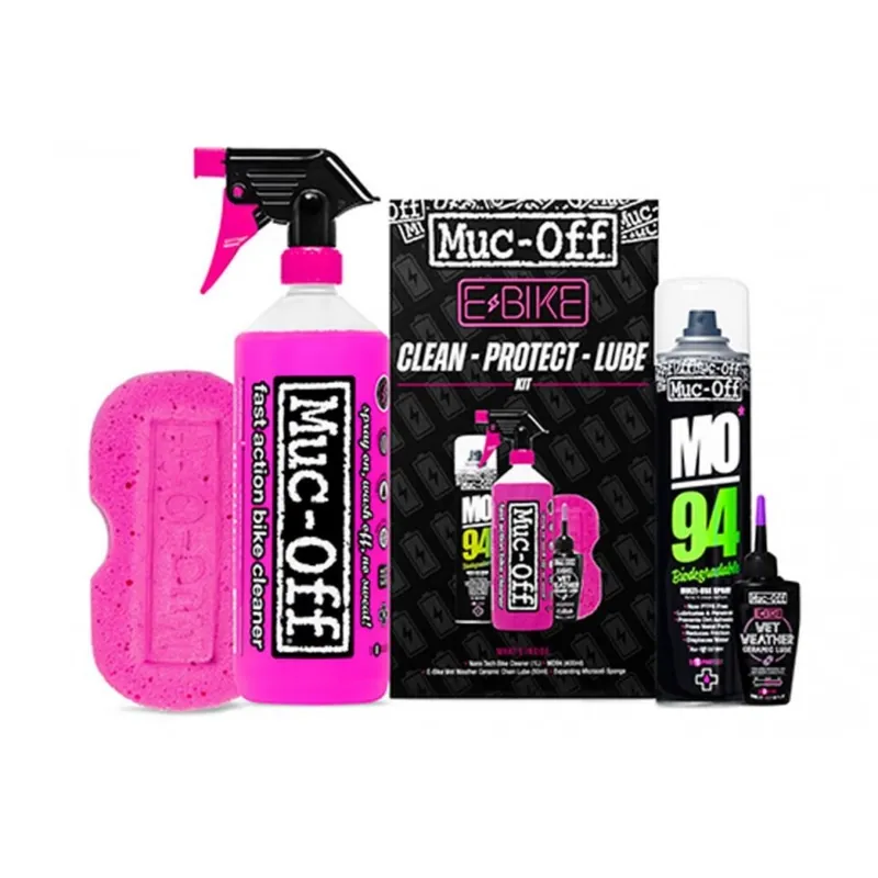 Kit Muc-Off Limpieza/Proteccion/Lubricante Para E-Bike