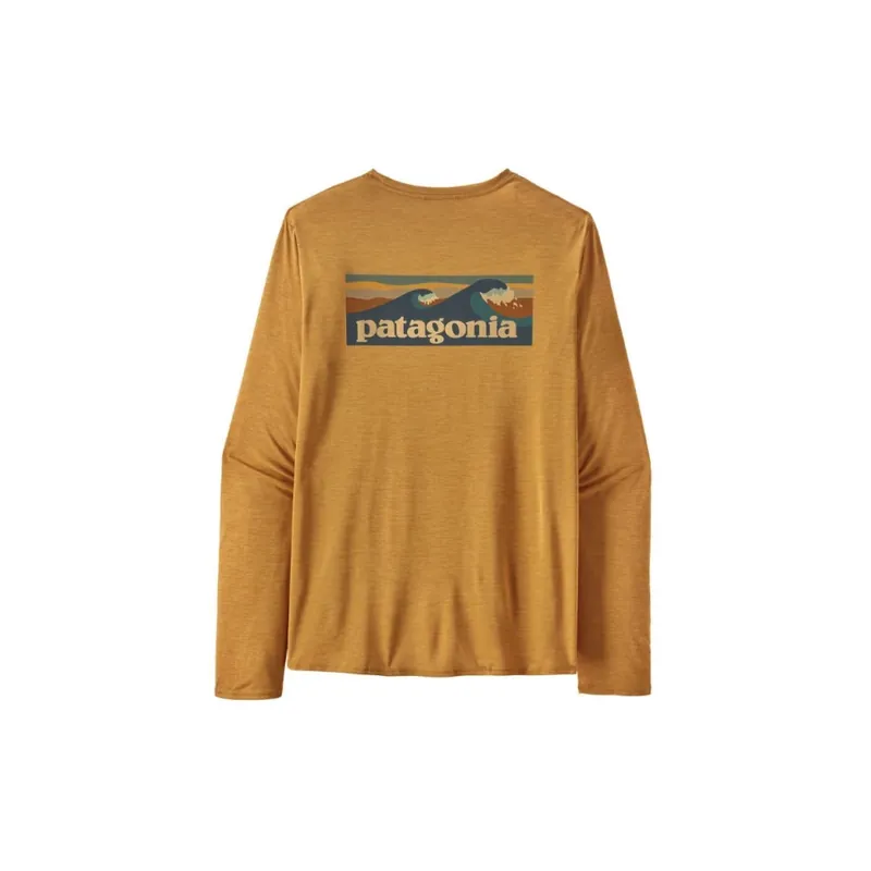 Camiseta Patagonia Ms L/S Cap Cool Daily Graphic Waters