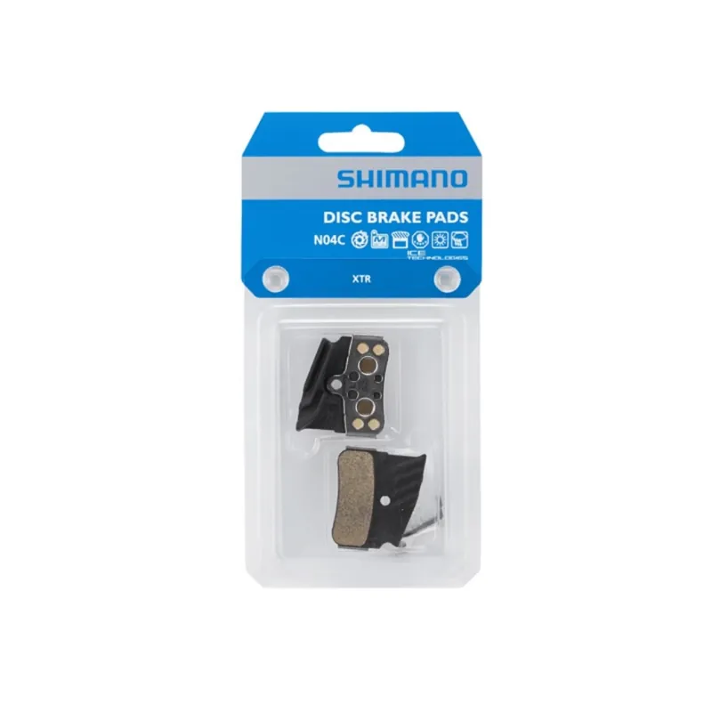 Pastillas Shimano XTR Metalica N04C-MF con aleta