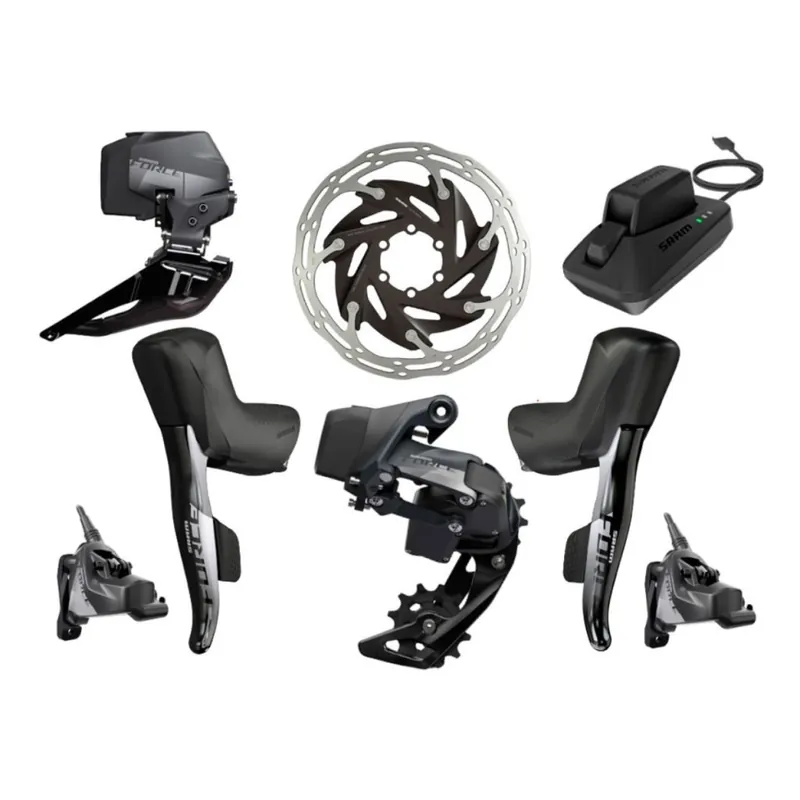 Grupo Sram Force E-Tap AXS 2X Flat Mount