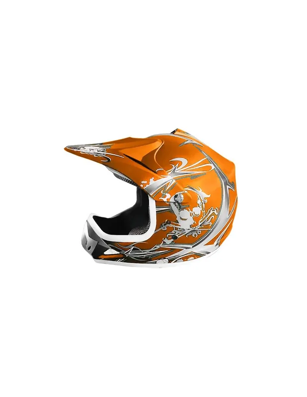 Casco Cross Xtreme naranja Mate
