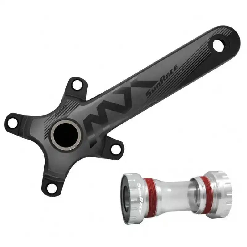 BIELAS MONOPLATO SUNRACE MX-00+MOVIMIENTO CENTRAL BBM97