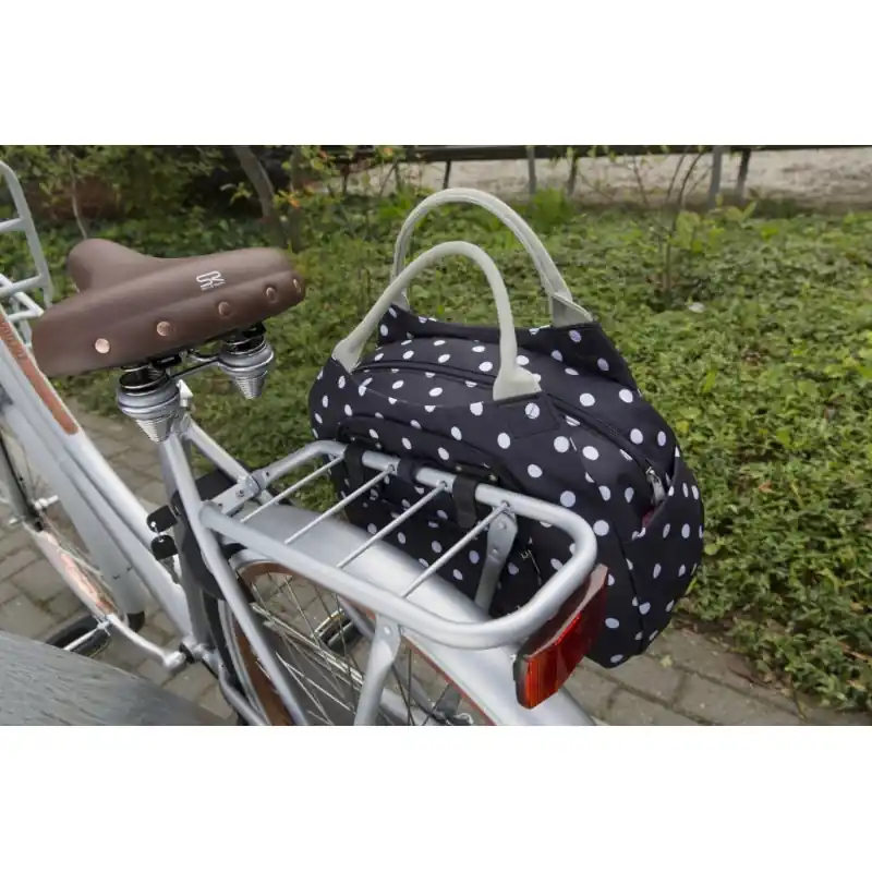 BOLSA NEW LOOXS HANNA TOSCA POLYESTER IMPERMEABLE NEGRA/FLORES 16 LITROS